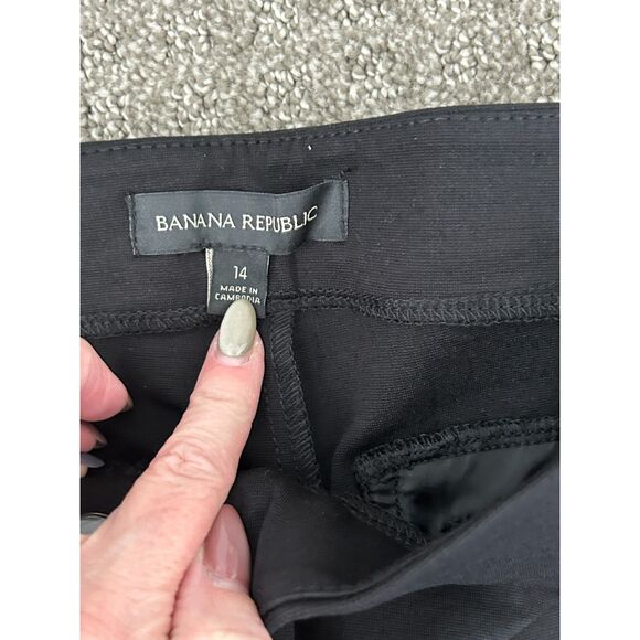BANANA REPUBLIC Ladies Cropped Pants Black Size 10 TAGS Attached - Picture 5 of 13